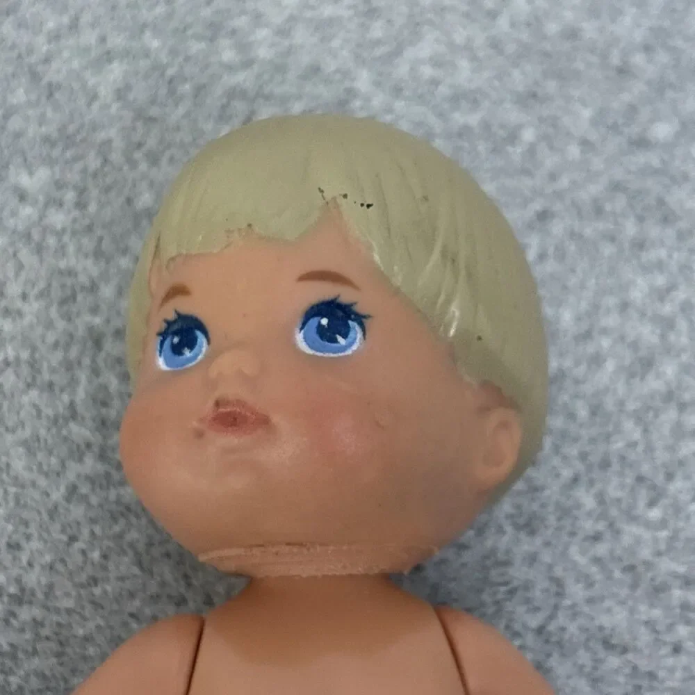 Vintage Mattel Barbie Tommy Doll, 4.5”, Blonde. Diaper,  2 Novelty One Piece Set